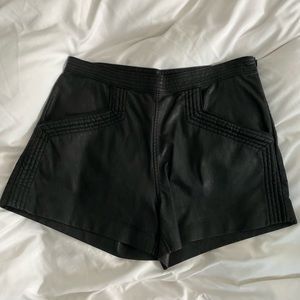 BLANK NYC VEGAN LEATHER SHORTS